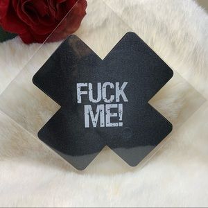 MIX/MATCH PASTIES: Sexy XXX F*ck Me - black